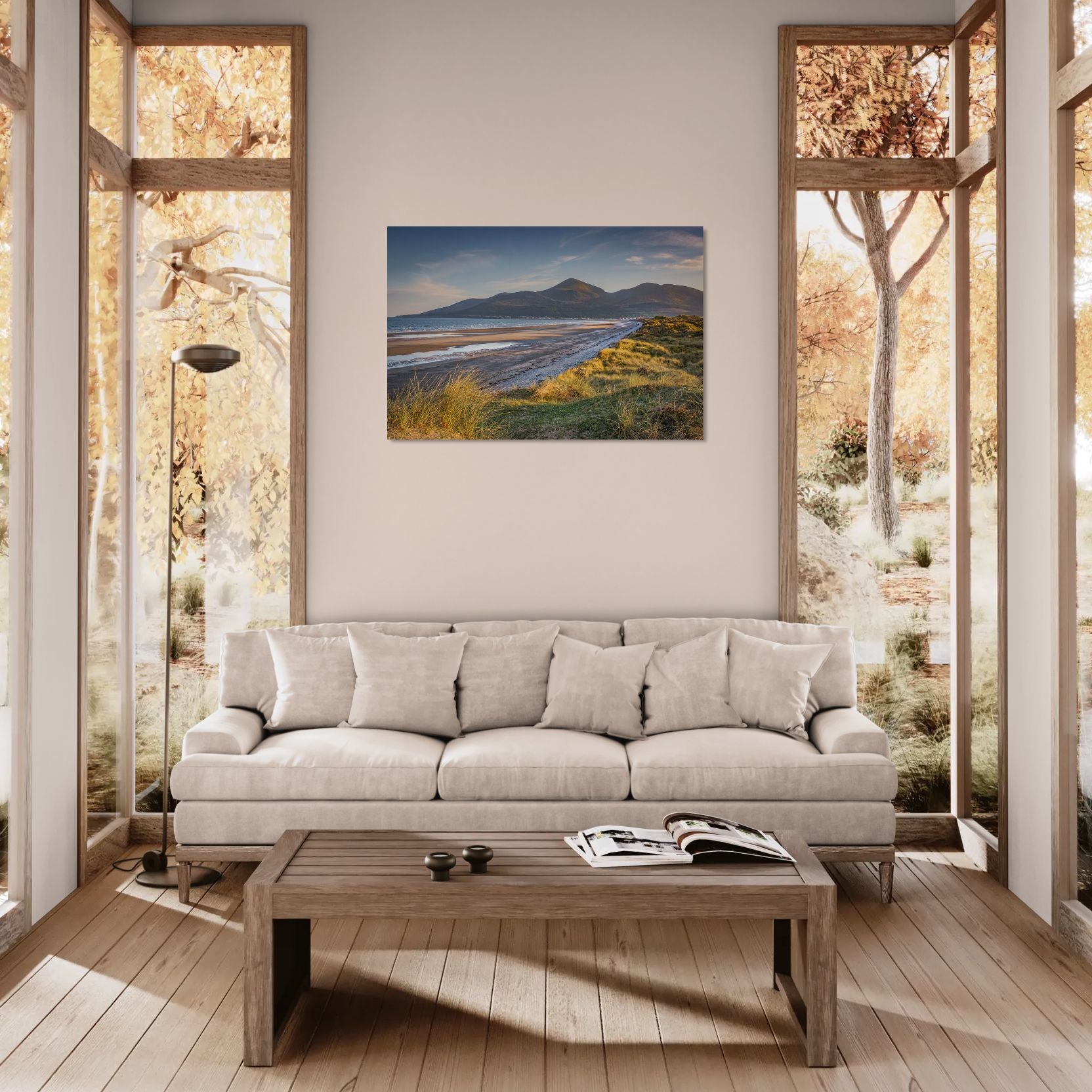 Murlough Beach at Sunset Canvas