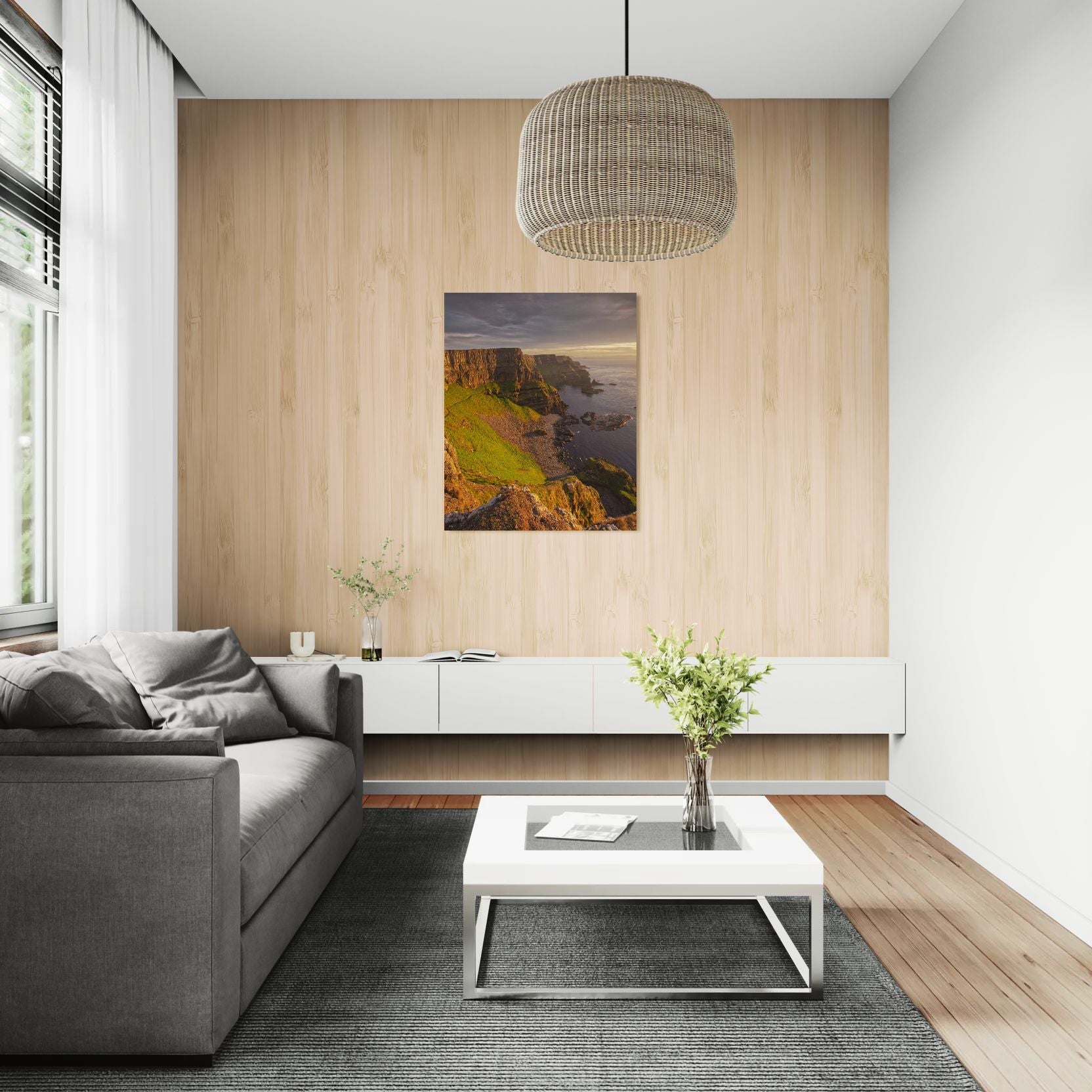 Cliff Light Causeway (Hamiltons Seat) Canvas