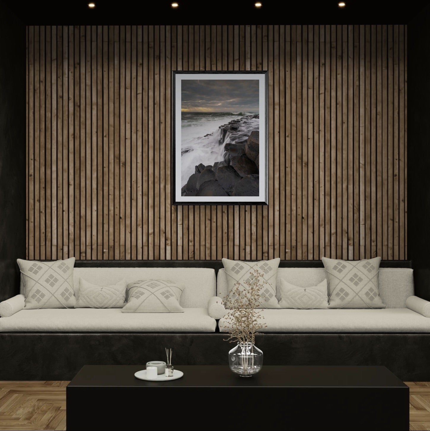 A Stormy Giants Causeway Print