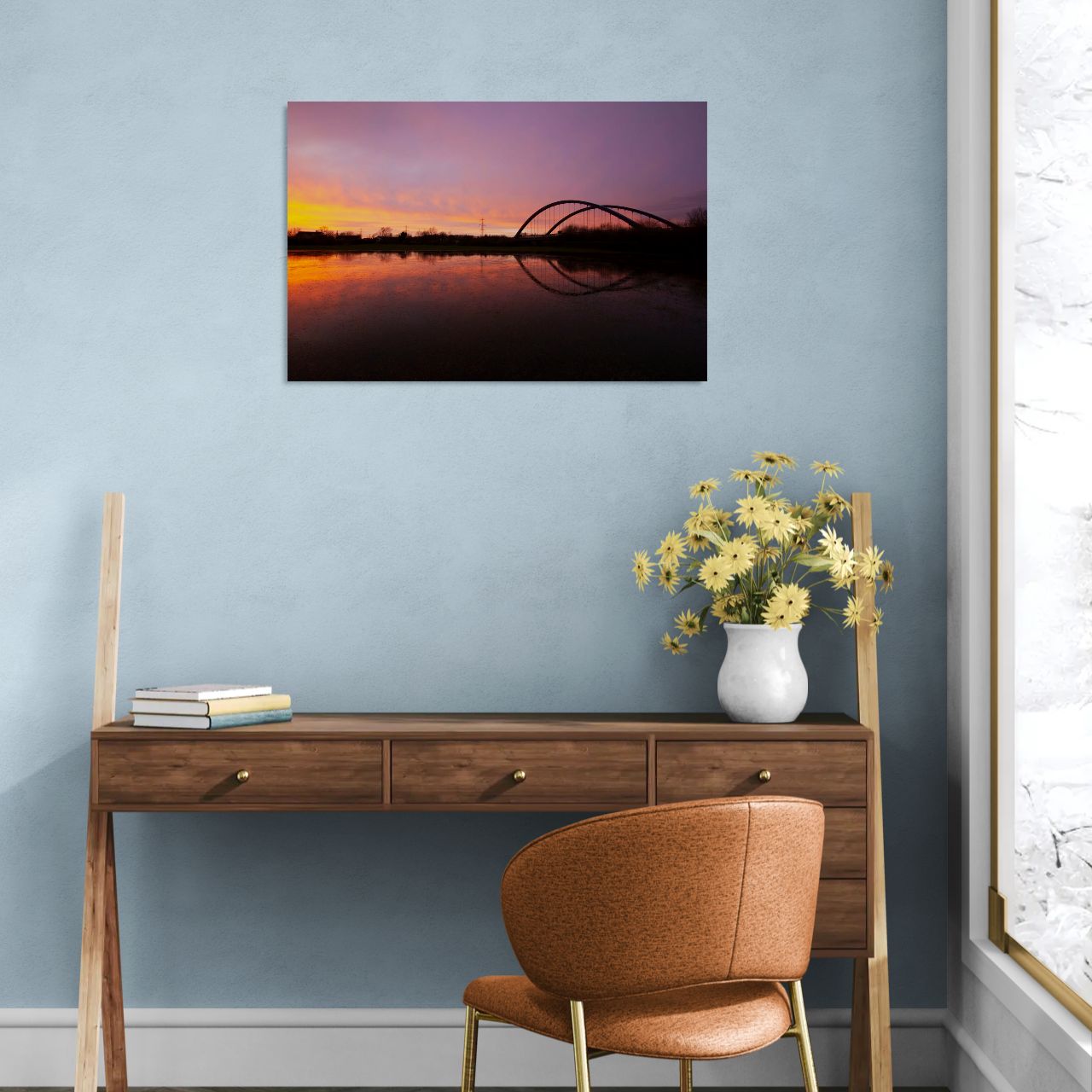 Toome Bridge Sunset Canvas