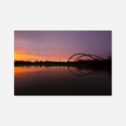 Toome Bridge Sunset Canvas